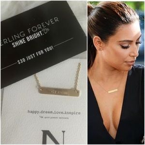Jook and Nona Dream Bar 18k Gold plated Necklace